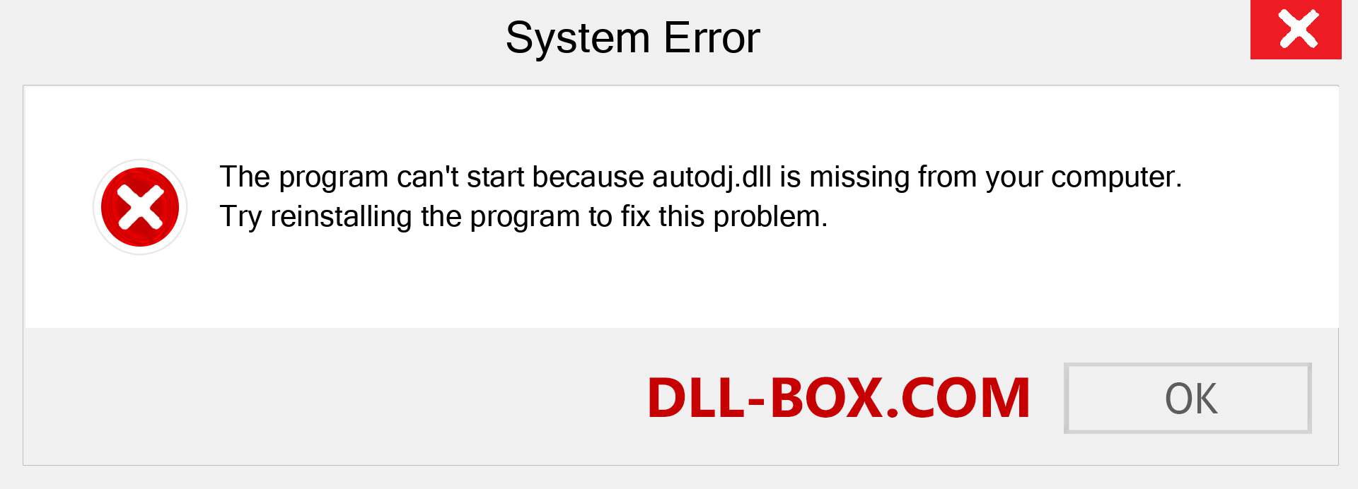  autodj.dll file is missing?. Download for Windows 7, 8, 10 - Fix  autodj dll Missing Error on Windows, photos, images